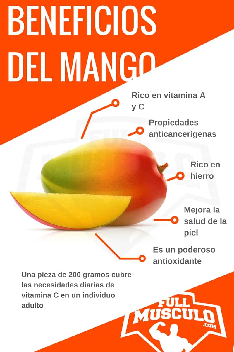 nfografia de las propiedades del mango