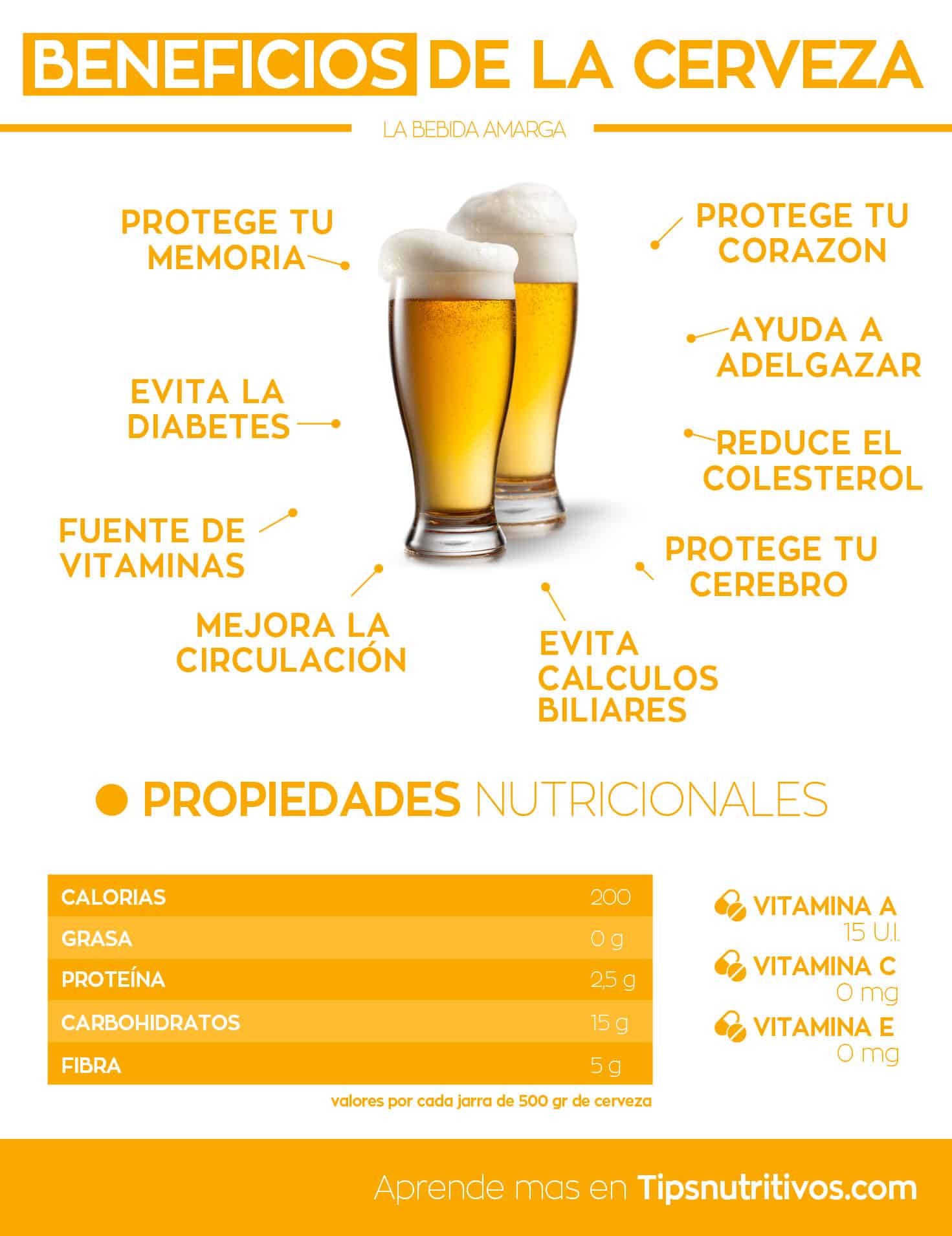 infografia de los beneficios de la cerveza
