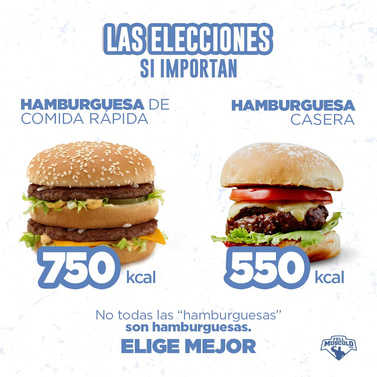 hamburguesas de comida rapida vs casera